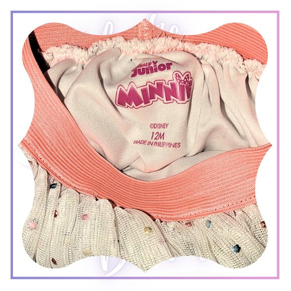Disney Jr Minnie Mouse Tulle Tutu Lined Skirt Size 12M - Picture 3 of 13